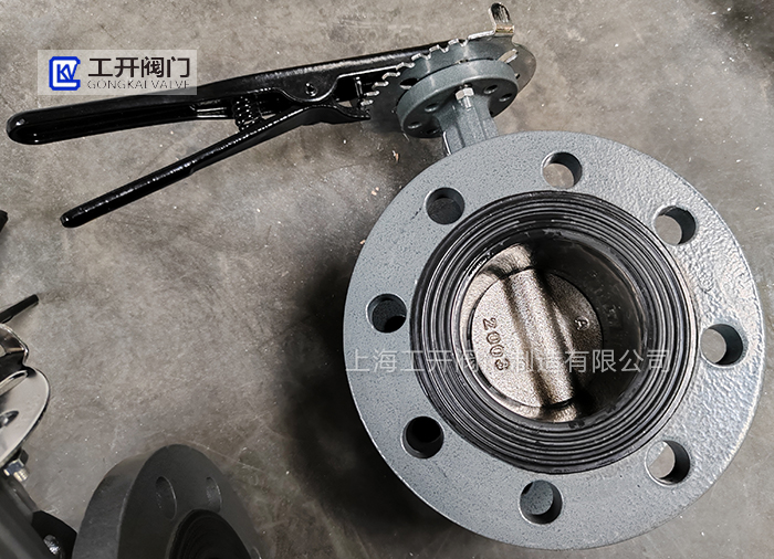 手柄蝶阀D41X-16C-DN80法兰蝶阀WCB